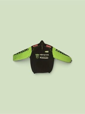 Kawasaki Monster Energy Men’s Black & Green Performance Jacket